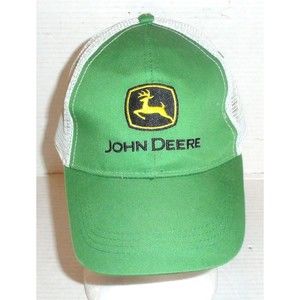 John Deere Men's Hook & Loop Adjustable Mesh Back Hat One Size Fits Most